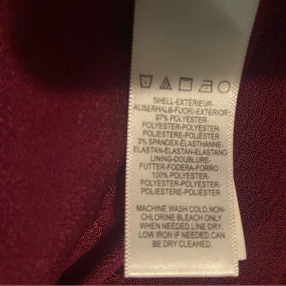 DRESS THE POPULATION Lainey Dress Dark Magenta Bodycon MIDI Dress Size XS NWOT - Picture 8 of 8